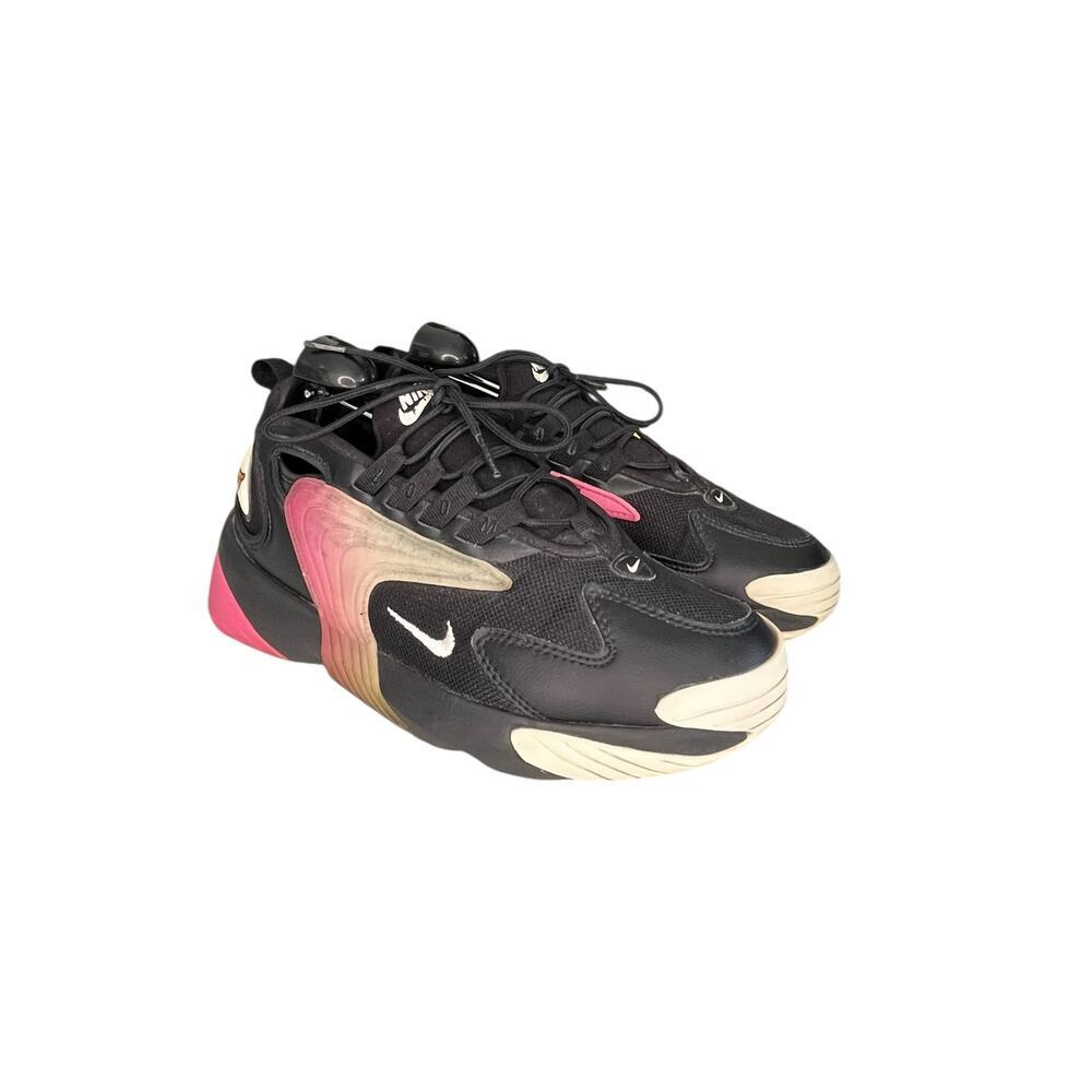 Womens Nike Air Zoom 2K Black Lace-Up Low Top Running Sneaker Shoes Size 9 - Picture 3 of 6